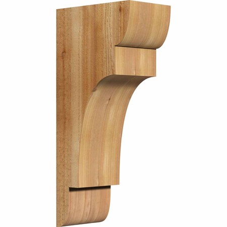 Ekena Millwork New Brighton Rough Sawn Corbel, Western Red Cedar, 6"W x 10"D x 22"H COR06X10X22NEB00RWR